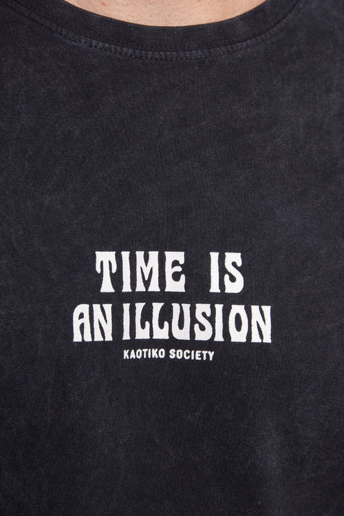 Black Illusion Washed T-Shirt