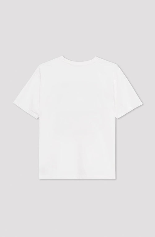 Washed Cat Language T-Shirt in Weiß