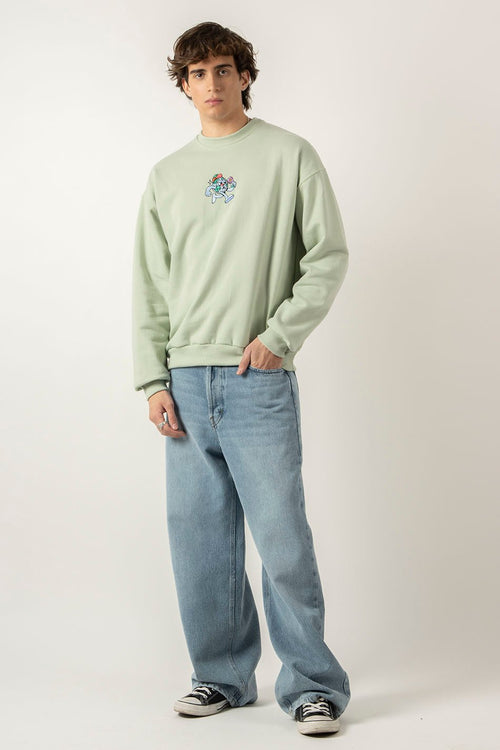 Palid Green World Sweatshirt