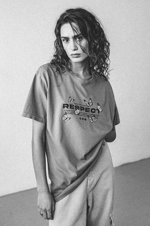 Tee-shirt Washed Respect Army