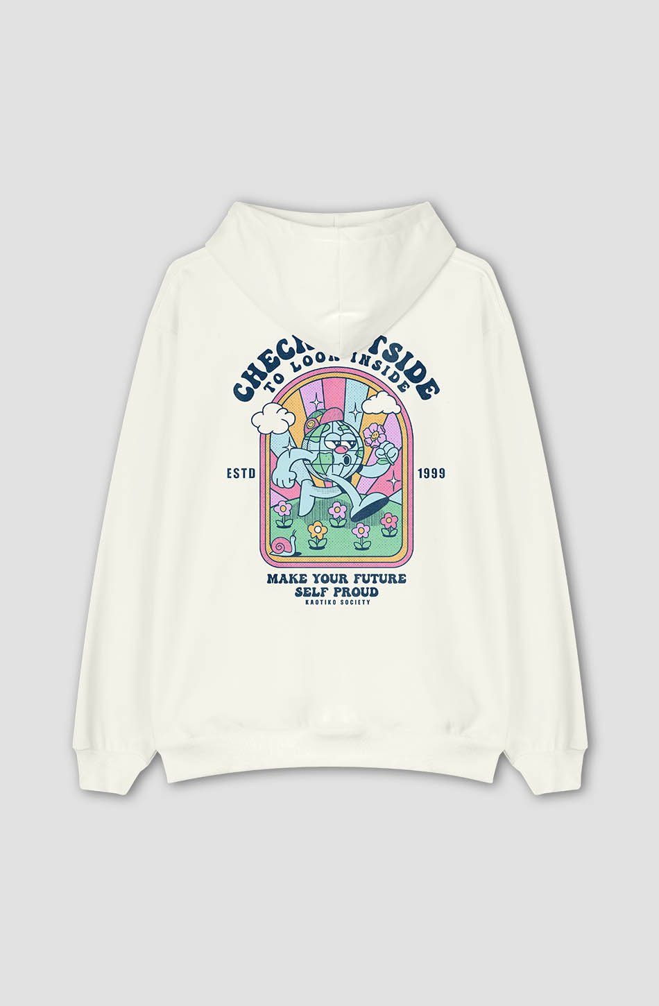 Sudadera Look Inside Ivory