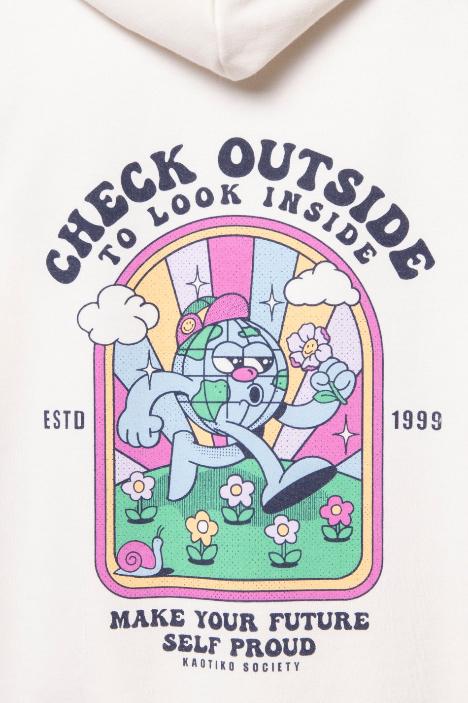 Sudadera Look Inside Ivory