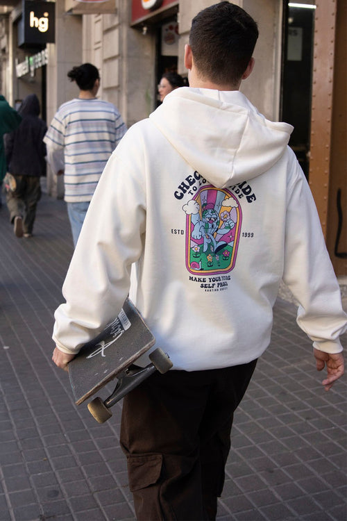 Sudadera Look Inside Ivory