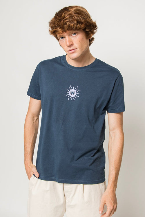 Camiseta Washed Planet Z Navy