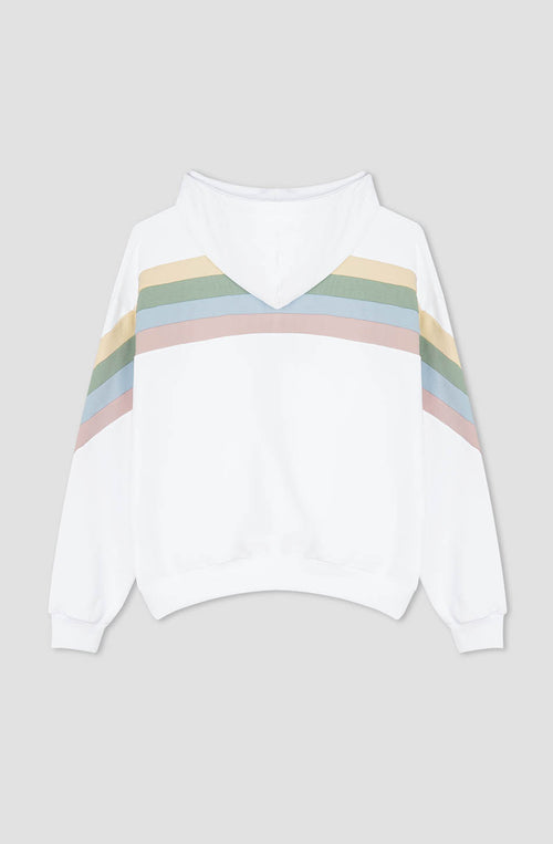 Sweatshirt Walker Blanc/Jaune/Vert Frais