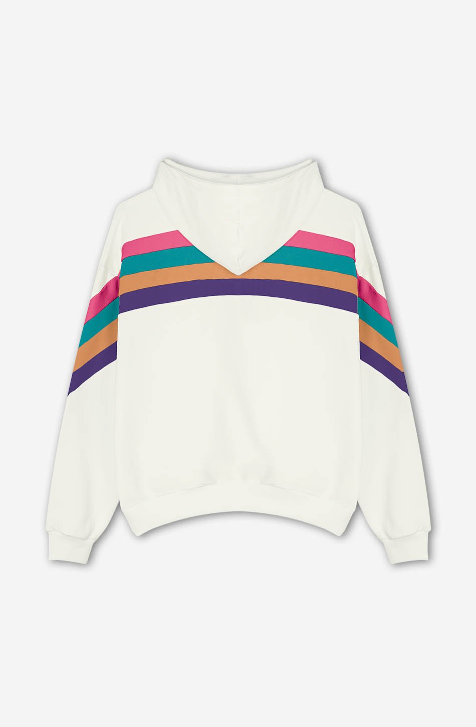 Ivory/ Fuchsia/ Emerald Walker Sweatshirt