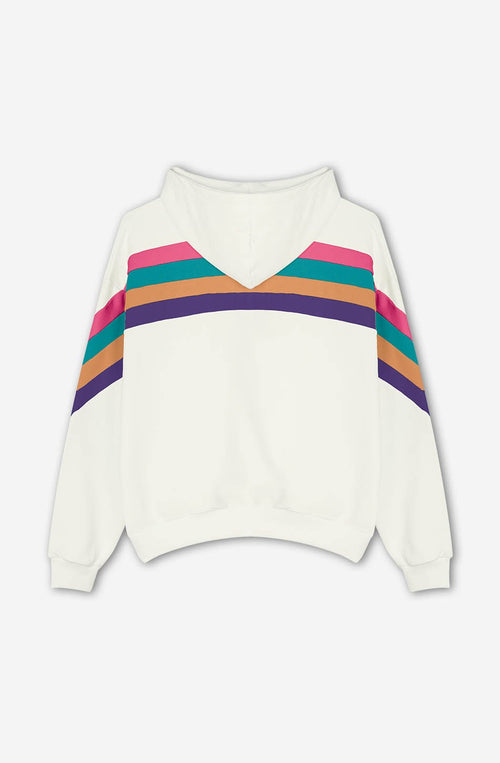 Ivory/ Fuchsia/ Emerald Walker Sweatshirt