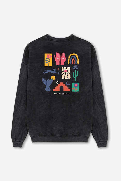 Black Washed Sonora Sweatshirt