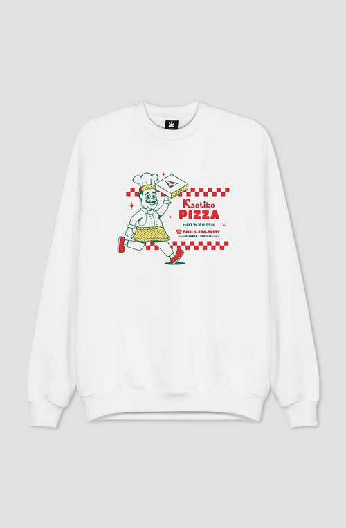 White Hot Pizza Sweatshirt