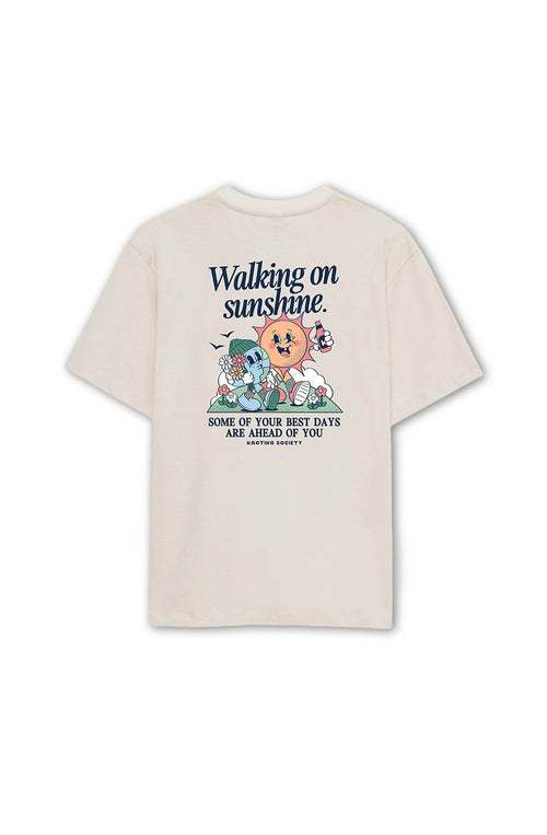 Walking On Sunshine Tabacco T-Shirt aus Bio-Baumwolle