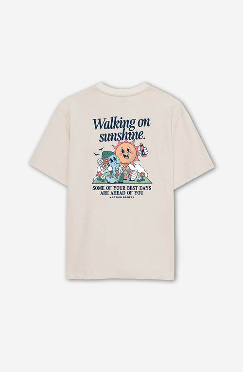 Walking On Sunshine Tabacco T-Shirt aus Bio-Baumwolle
