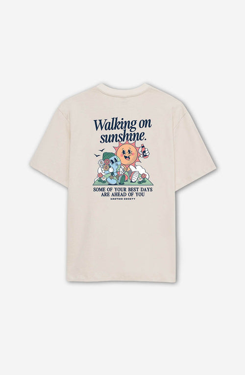 Camiseta Organic Cotton Walking On Sunshine Tabacco