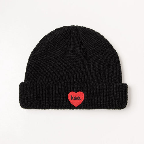 Mütze Heart Red Kao Black