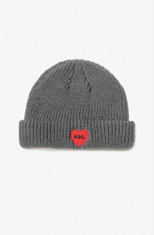 Grey Heart Red Kao Baseball Cap