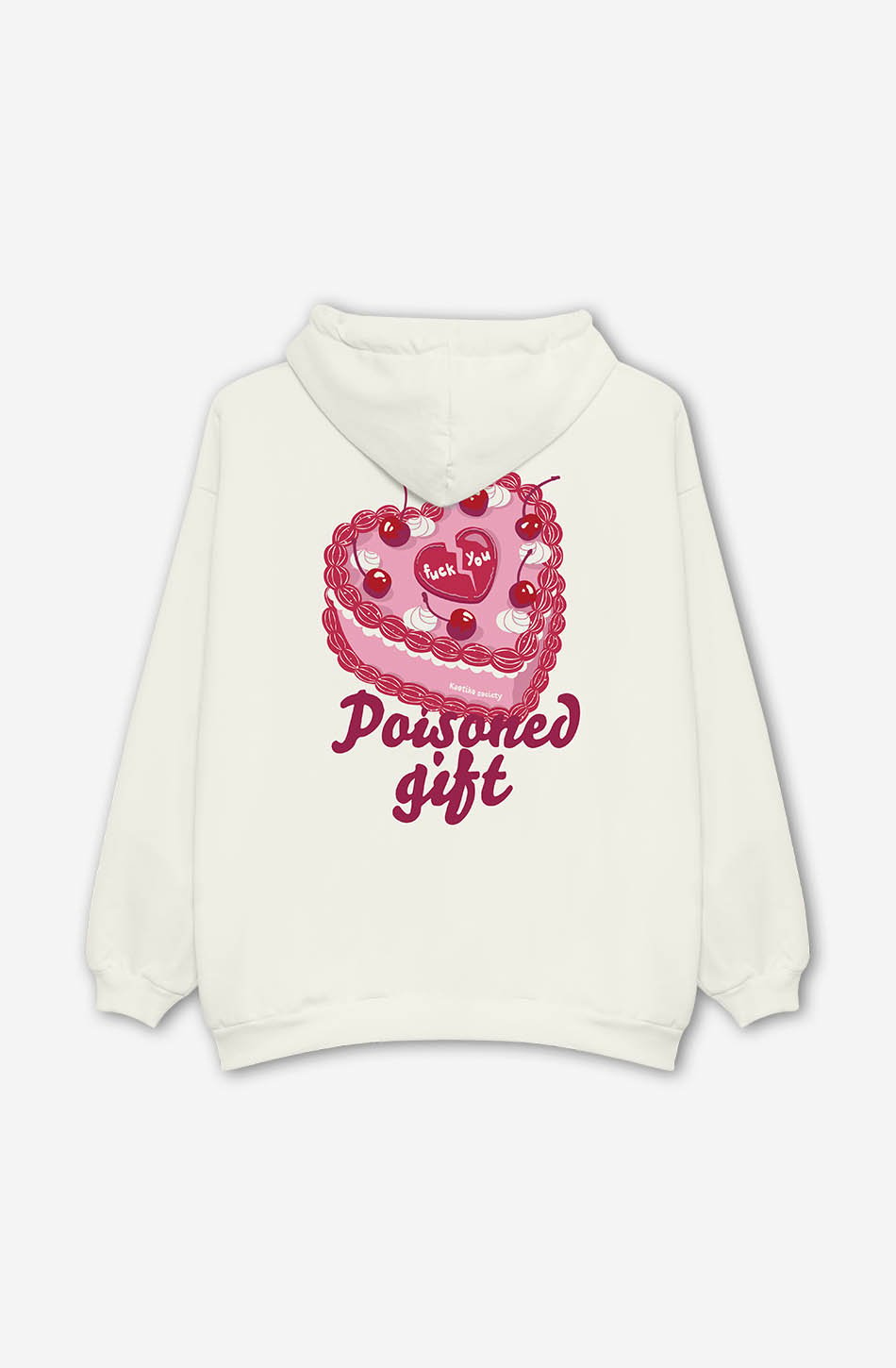 Sudadera Poisoned Gift Ivory