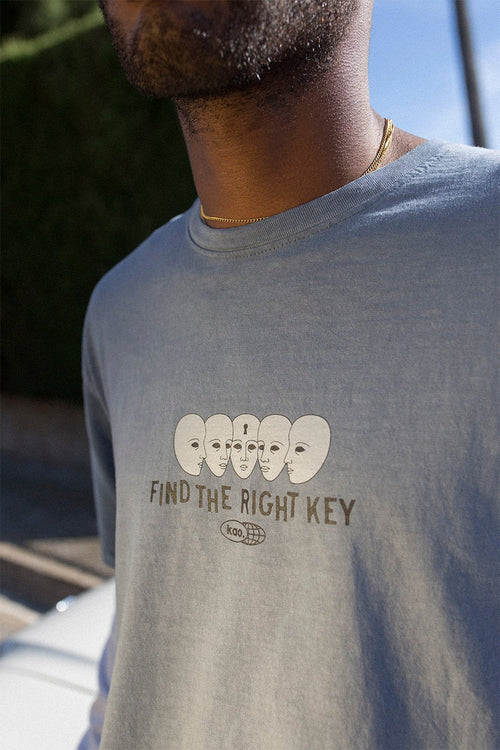 Camiseta Washed Find The Right Key