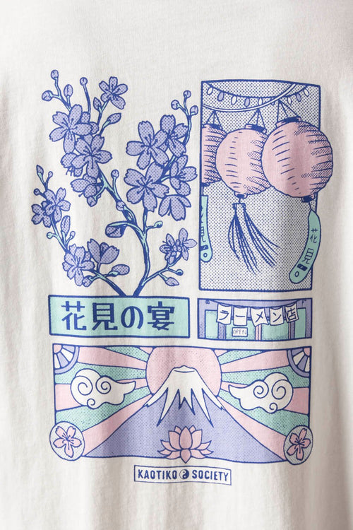 T-Shirt „Tokyo Cement“ in verwaschenem Rosa