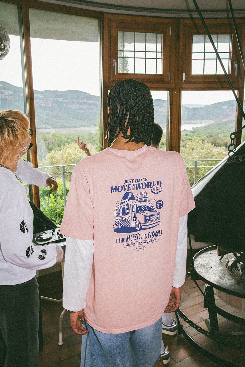 Camiseta Washed Just Dance Foodtruck Pink Baby