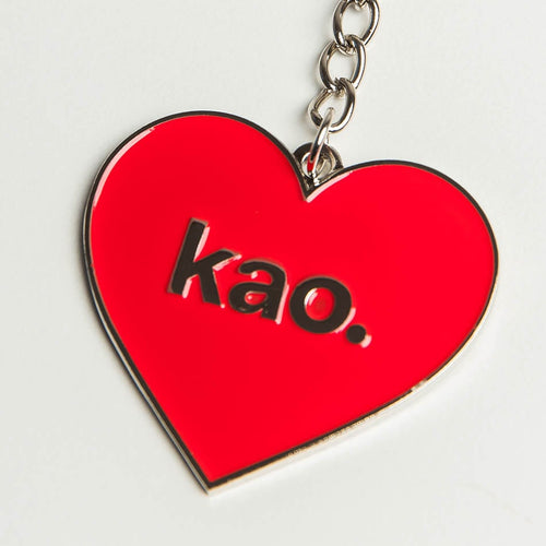 Red Heart Kao Keychain
