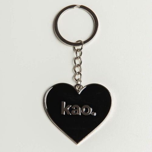 Black Heart Kao Keychain