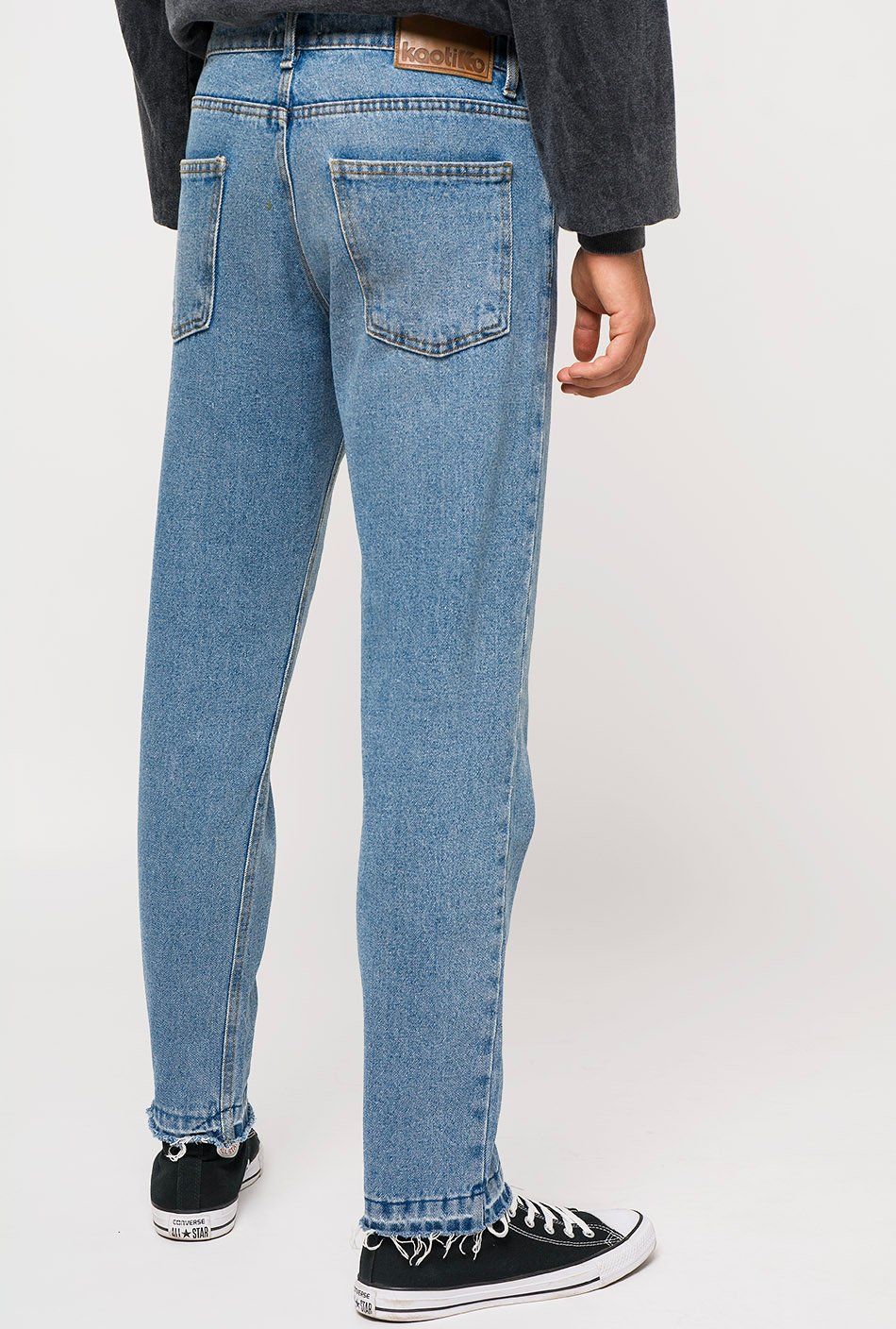 Cropped Denim Trousers